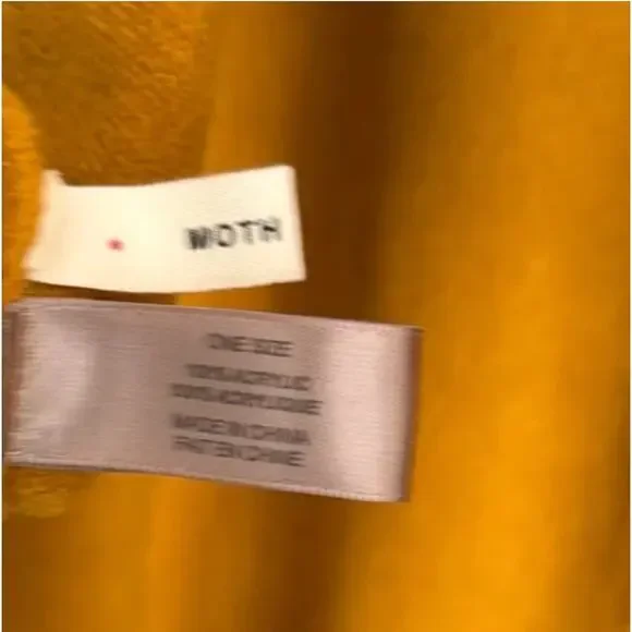 Anthropologie Moth Mustard Sleeveless Cardigan Vest - Picture 3 of 4